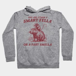 Are You A Smart Fella Or Fart Smella Vintage Shirt, Funny Rat Riding Cabybara Hoodie